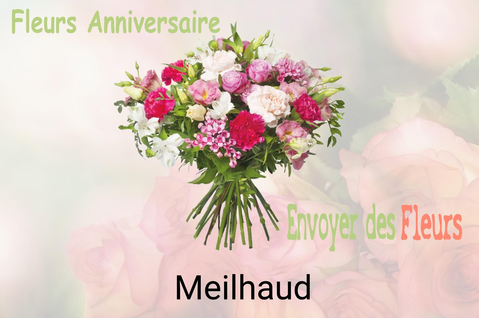 Bouquet de fleurs d’anniversaire livré à Meilhaud
